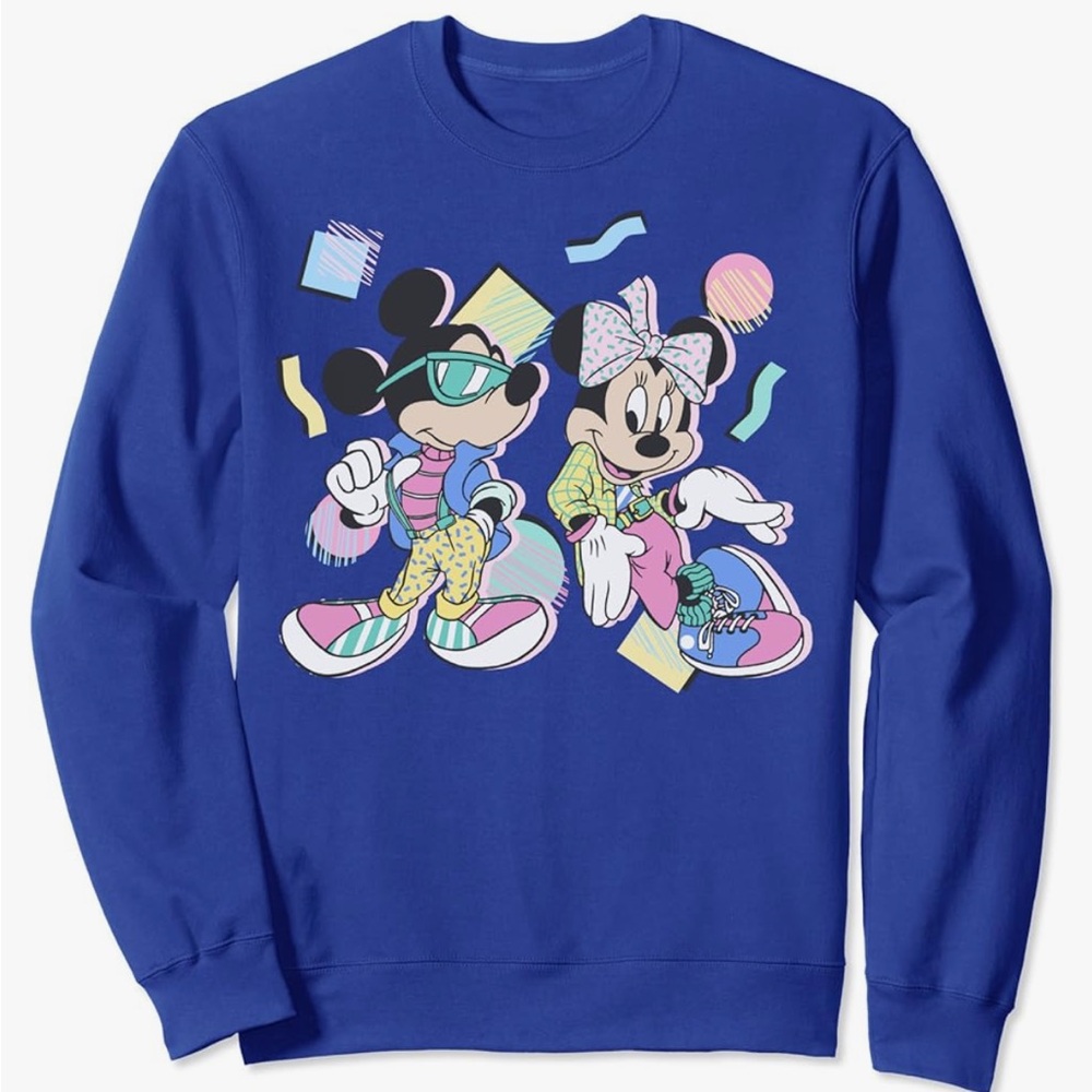 Retro Disney Mickey & Minnie crewneck sweatshirt🩵